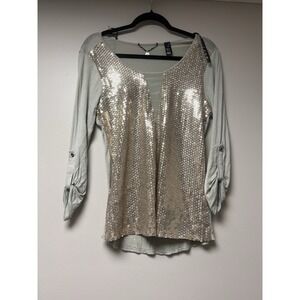 BKE Boutique Sequin‎ Top Size XS